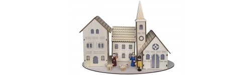 Scenografie natalizie in legno