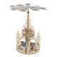 Size cm.30 x 30 x 43(height). Elix with 4 candlesticks.