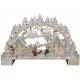 Size cm.41 x 9,5 x 28(height). With LED lights and glitters.